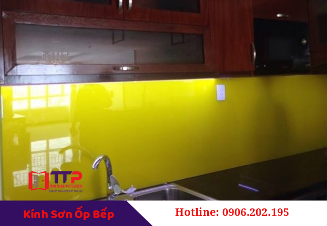 Kính sơn ốp bếp giá rẻ