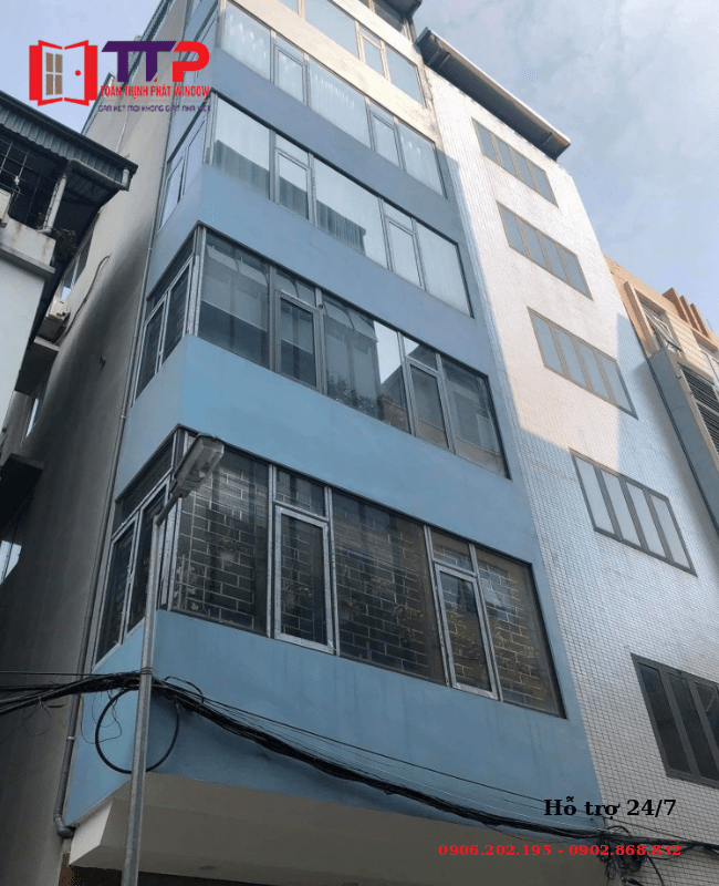 Vách mặt dựng nhôm Xingfa hệ 55 sang trọng, hiện đại thích hợp mọi không gian lắp đặt