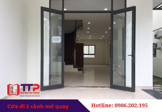 Tư vấn thiết kế cửa đi 2 cánh mở quay