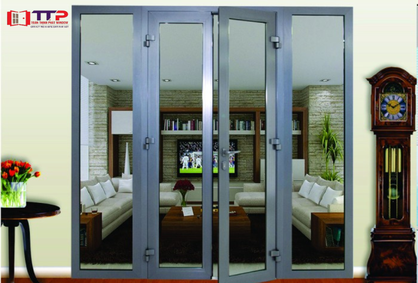 Cửa nhôm Xingfa kính cường lực hệ 55