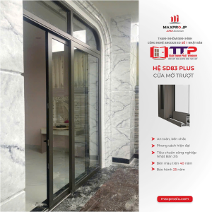 Cửa mở trượt nhôm maxpro