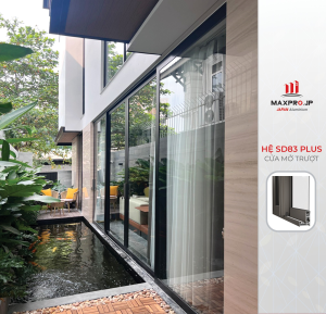 Cửa mở trượt nhôm maxpro