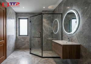Phòng tắm kính hệ cửa slim 