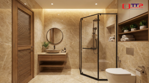 Phòng tắm kính hệ slim 
