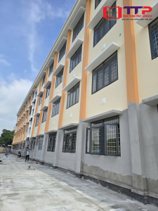 Hạng mục nhôm kính tại trường học Long An